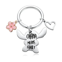 Lilo and Stitch Keychain Ohana Means Family Movie Keychain Disney Jewelry