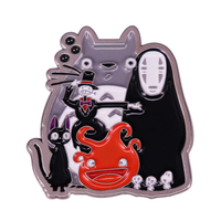 Hayao Miyazaki Totoro Pins Totoro as Musician Batman Star Wars Buttons Pinbacks