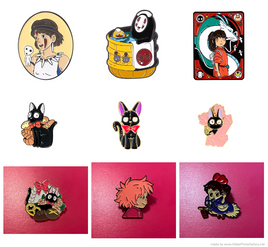 Hayao Miyazaki Pins Kiki's Delivery Service Ponyo Spirited Away Jiji