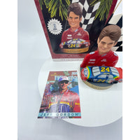 Vintage NASCAR Jeff Gordon Hallmark Christmas Ornament 1997 with Trading Card