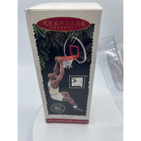 Vintage Shaquille O'Neil Hallmark Christmas Ornament 1995 & Basketball Card Shaq