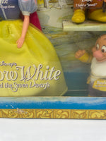 Vintage Snow White & The Seven Dwarfs Color Changing Doll Figure Set Disney 1993