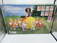 Vintage Snow White & The Seven Dwarfs Color Changing Doll Figure Set Disney 1993