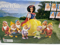 Vintage Snow White & The Seven Dwarfs Color Changing Doll Figure Set Disney 1993