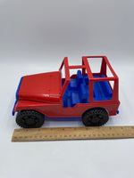 Vintage Amloid Jeep Wrangler CJ 4x4 Push Toy Processed Plastic Toy Car Mexico