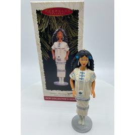 Vintage Native American Indian Barbie Doll Hallmark Keepsake Ornament 1996