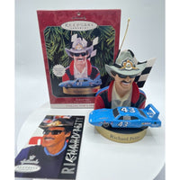 Vintage NASCAR Richard Petty Hallmark Christmas Ornament 1998 with Trading Card