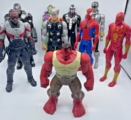 Marvel 12" Action Figures Lot Avengers Titan Super Heroes Red Hulk Shake Smash