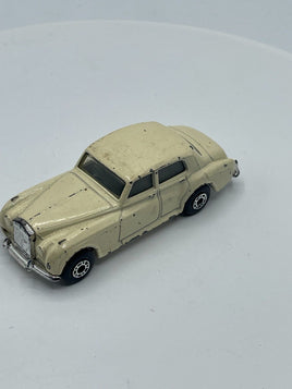 Vintage Matchbox Superfast White Rolls Royce Silver Cloud Die Cast Toy Car 1985