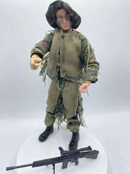 InToyz Modern Series U.S. Sniper 12" Action Figure In Ghillie Suit Military Doll