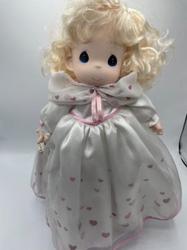 Vintage Precious Moments Sweetheart Series 16" Hannah Doll 1997 With Stand