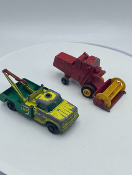 Vintage Matchbox Lesney BP Reverse Colors Superfast Dodge Wreck Truck Harvester