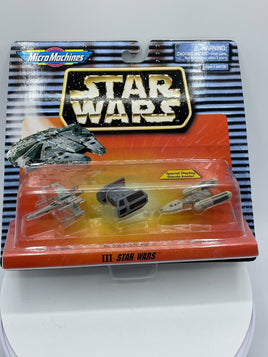 Vintage Star Wars Micro Machines Y Wing Darth Vader Tie Fighter X Wing 1996 New