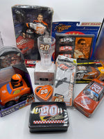 Vintage Tony Stewart NASCAR Collectibles Lot Cars Doll Clock Chocolate Knife Cup