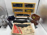 Vintage Bachmann Life Like Train Set Operating Coal Tipple Blinking Truss Bridge