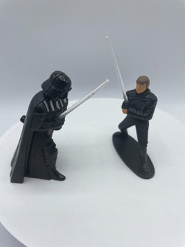 Star Wars Luke Skywalker Darth Vader Cake Topper Figures Return of the Jedi 2008