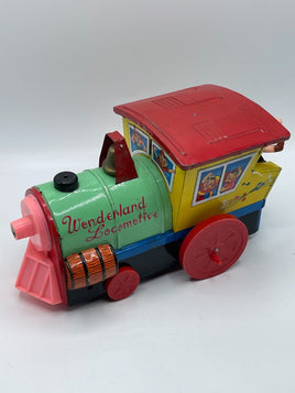 Vintage Bandai Wonderland Locomotive Battery Operated Tin Toy Train