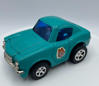 Vintage Marx Toys Pull Back Turquoise Devil Car 1972 Vintage Toys Louis Marx Co