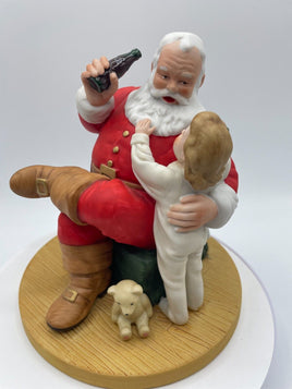 Coca Cola The Classic Santa Claus Second Annual Christmas 1984 Figurine Statue