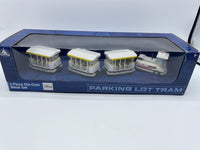 Disney World Parks Parking Lot Tram Transport 4 Piece Die Cast Metal Set