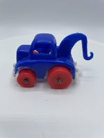 Vintage Blue Tow Truck Red Wheels Steven Mfg. Co U.S.A. 1973 Hong Kong Toy Car