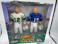 Joe Namath Johnny Unitas Kenner Starting Lineup NFL 12" Sports Figures 1998