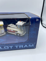 Disney World Parks Parking Lot Tram Transport 4 Piece Die Cast Metal Set