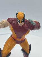 Vintage Wolverine figurine 1990 X-Men Marvel Applause PVC Figure Brown Suit