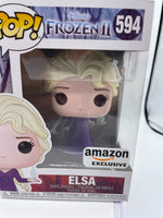 Funko Pop! Frozen 2 - Elsa #594 (Vaulted/Amazon Exclusive) Anna #595 & Pez Lot