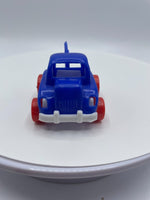 Vintage Blue Tow Truck Red Wheels Steven Mfg. Co U.S.A. 1973 Hong Kong Toy Car