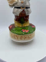 Vintage Walt Disney Snow White Sneezy Schmid Rotating Music Box Figurine Statue