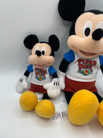 Disneyland Parks Pixar Pier Mickey Mouse 14” 10" Stuffed Toy Plush Doll Lot of 2