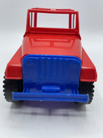 Vintage Amloid Jeep Wrangler CJ 4x4 Push Toy Processed Plastic Toy Car Mexico