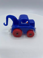 Vintage Blue Tow Truck Red Wheels Steven Mfg. Co U.S.A. 1973 Hong Kong Toy Car