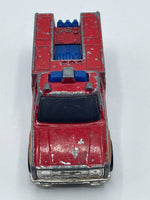 Vintage Hot Wheels Redline Emergency Unit 50 Red Fire Truck 1974 Hong Kong