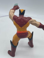 Vintage Wolverine figurine 1990 X-Men Marvel Applause PVC Figure Brown Suit