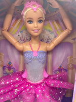 Barbie Twinkle Lights Ballerina Doll Blonde Magical Light-Up Feature New 2023