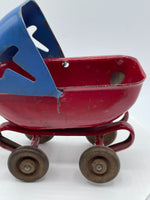 Vintage Wyandotte Toy Baby Stroller 1930's  Doll House Miniature Childrens Buggy