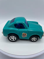 Vintage Marx Toys Pull Back Turquoise Devil Car 1972 Vintage Toys Louis Marx Co