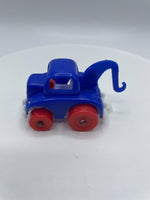 Vintage Blue Tow Truck Red Wheels Steven Mfg. Co U.S.A. 1973 Hong Kong Toy Car