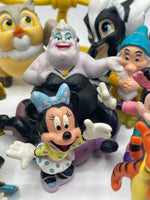 Vintage Disney PVC Figure Lot of 15 Mickey Minnie Mouse Snow White Pooh Mermaid