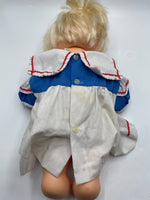 Vintage Cabbage Patch Doll Splashin' Kids Girl Blonde Hair 16" Blue Eyes 1987