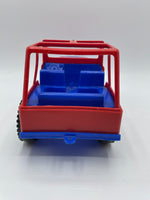 Vintage Amloid Jeep Wrangler CJ 4x4 Push Toy Processed Plastic Toy Car Mexico