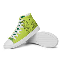 Women’s Frankenstein Monster & Bride High Top canvas sneakers - Green