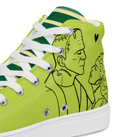 Women’s Frankenstein Monster & Bride High Top canvas sneakers - Green