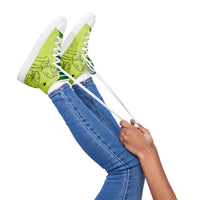 Women’s Frankenstein Monster & Bride High Top canvas sneakers - Green