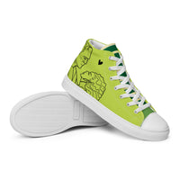 Women’s Frankenstein Monster & Bride High Top canvas sneakers - Green