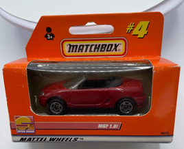 Vintage Boxed Matchbox Mattel Wheels MGF 1.8i Open Road Edition Car 1999 Red