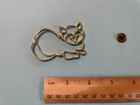 Vintage Cat Wire Brooch Women's Lapel Scatter Pin Maybe Avon Cat Mom Gift