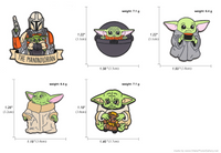 Star Wars The Mandalorian Baby Yoda Grogu Lapel Pin Gift Set of 5